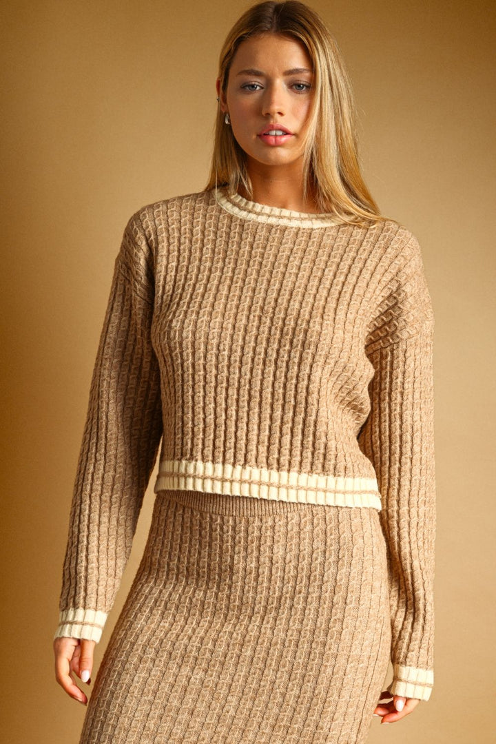 Audra Cable Knit Sweater