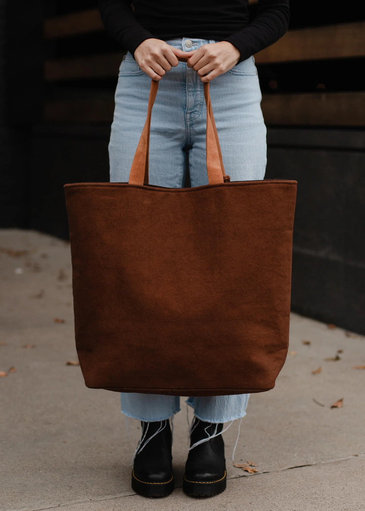 Whiskey Weather Tote Bag, Brown