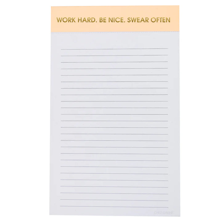 Work Hard Notepad