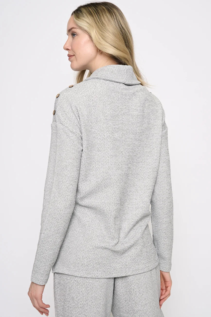 Easy Does It Button Sweater