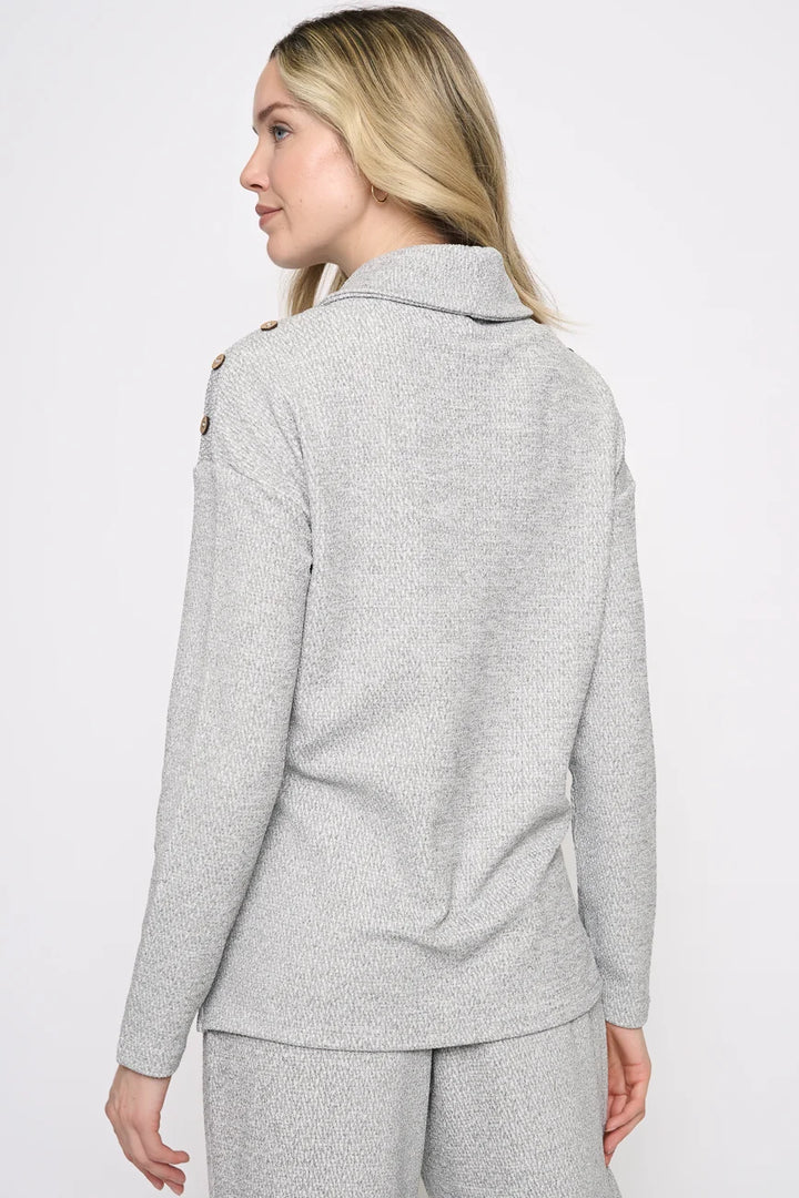 Easy Does It Button Sweater