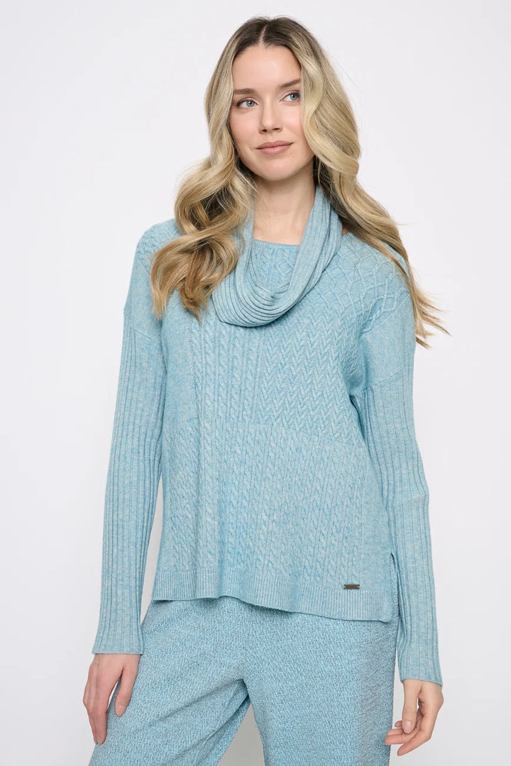 Cable Stitch Sweater &amp; Scarf Set