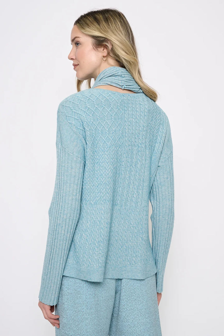 Cable Stitch Sweater &amp; Scarf Set