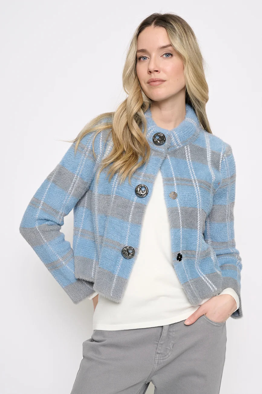 Blue Hour Plaid Jacket