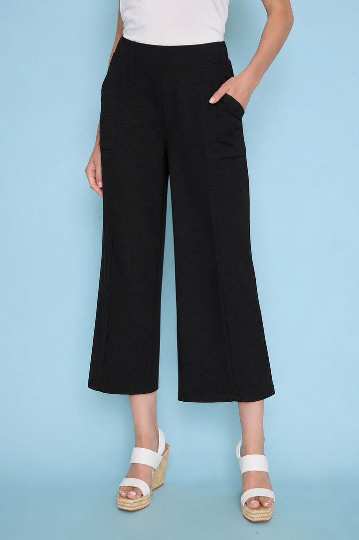 Match Set Scuba Wide Leg Crop Pant