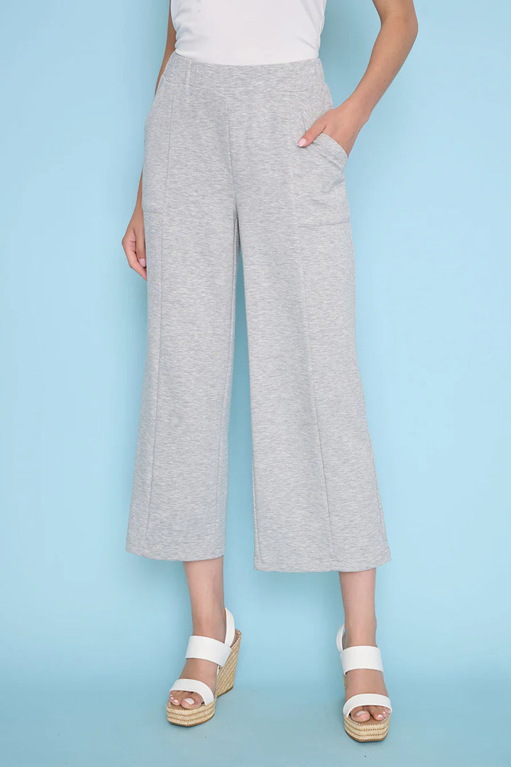 Match Set Scuba Wide Leg Crop Pant