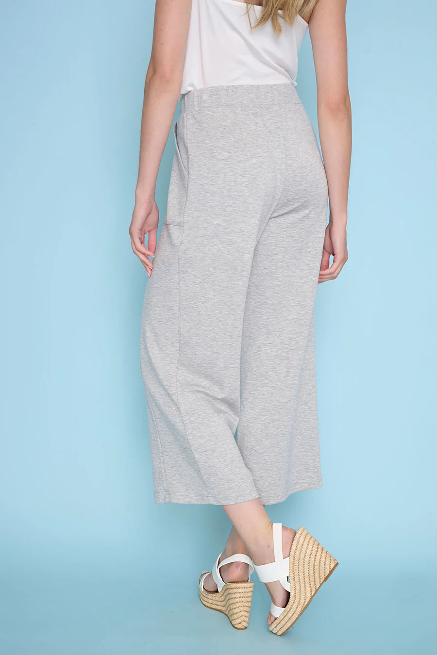 Match Set Scuba Wide Leg Crop Pant