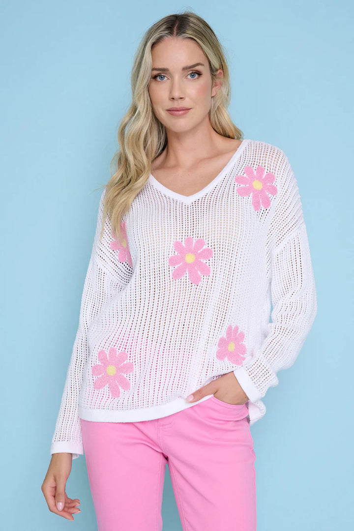 Pink Petal Kiss Knit Sweater, Final Sale