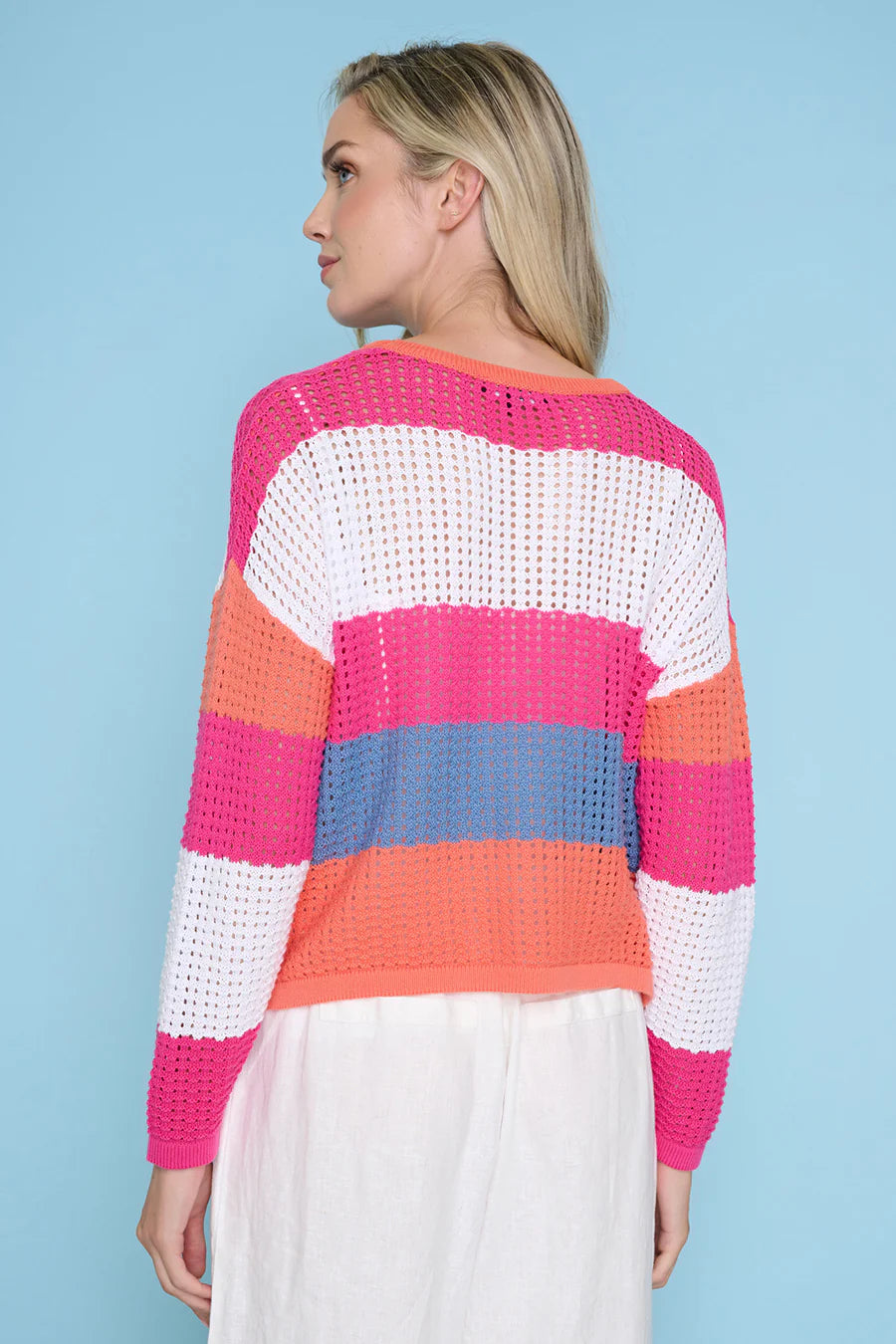 Hibiscus Stripe Sweater