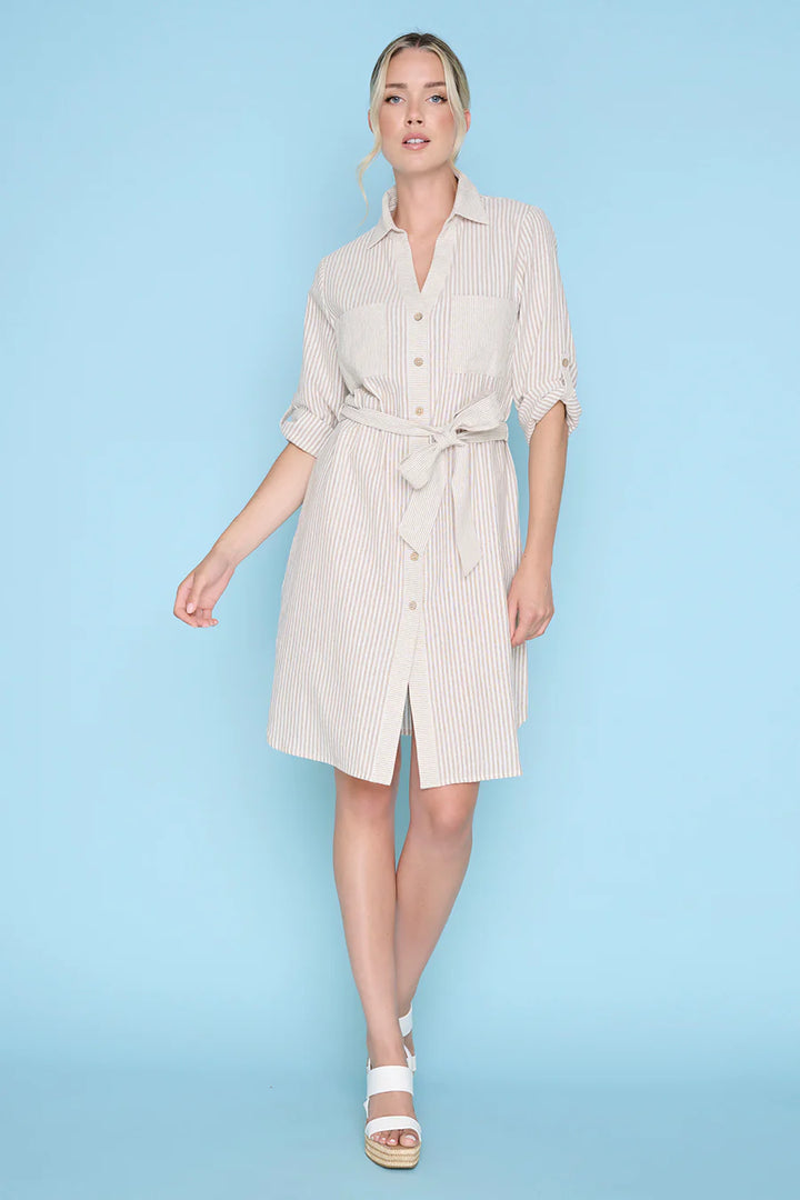 Soft Sands Striped Dress