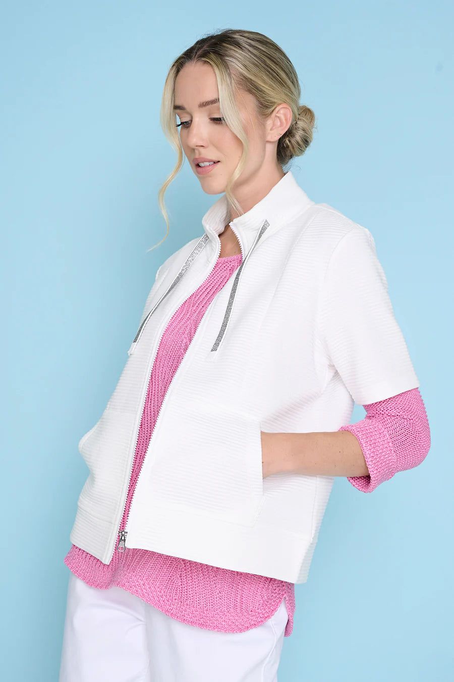Sporty Shine Short Sleeve Jacket