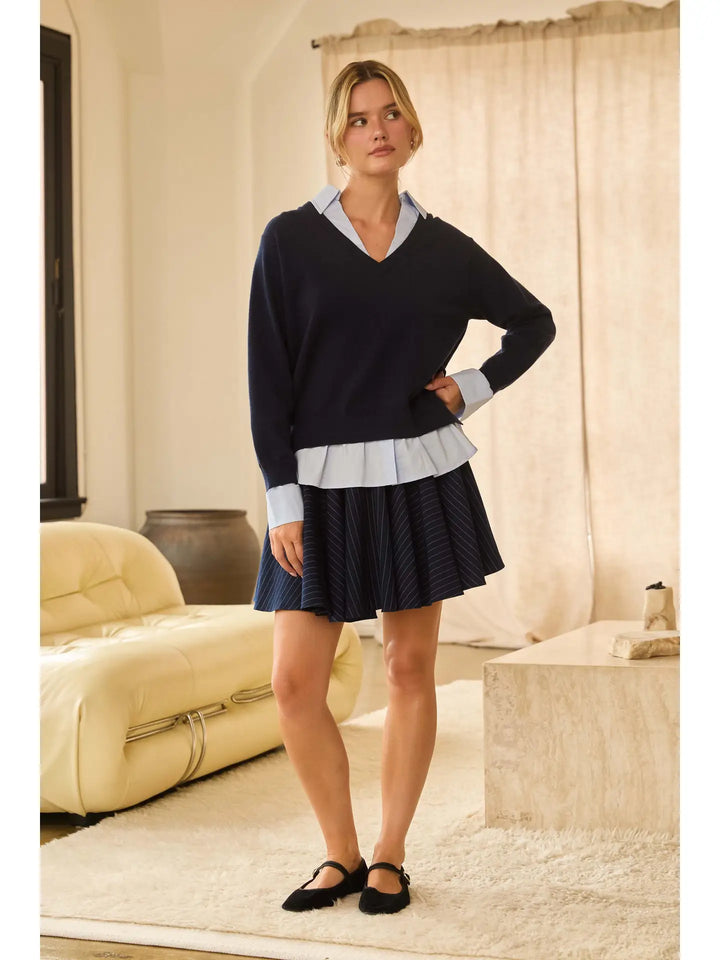Preppy Twofer Pullover