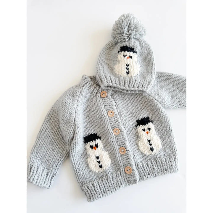 Snowman Baby Cardigan