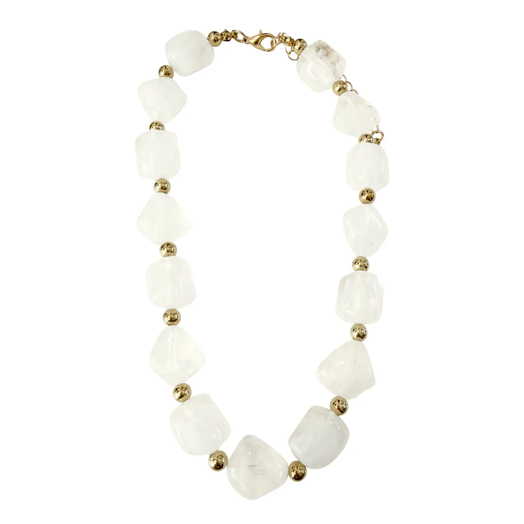 Caia Necklace, White
