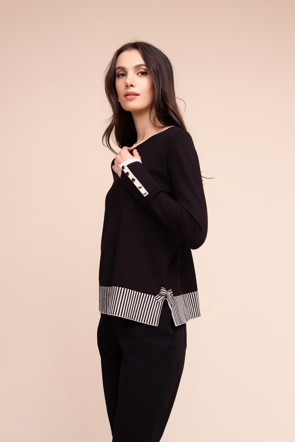 Sweetly Trimmed Sweater
