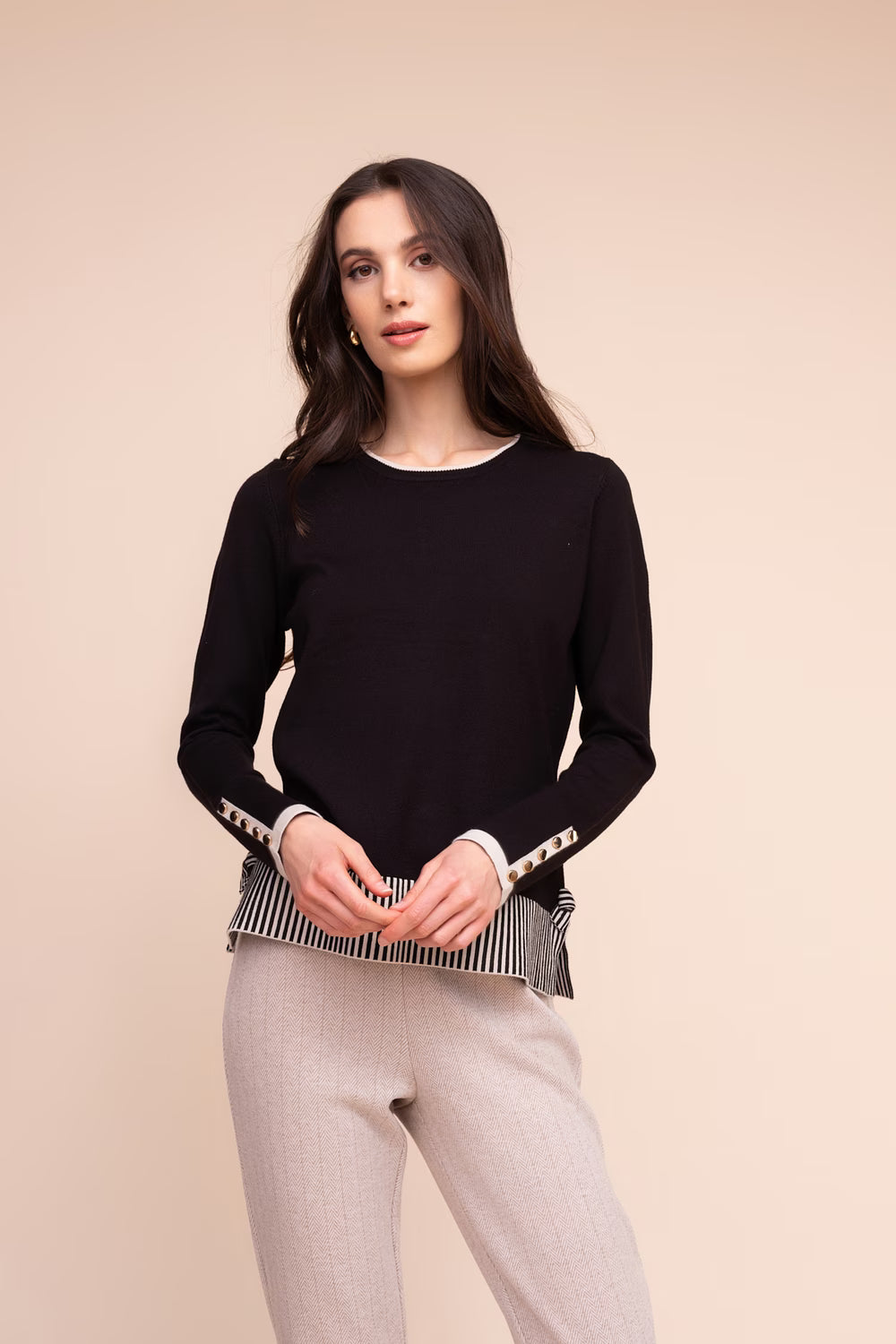 Sweetly Trimmed Sweater