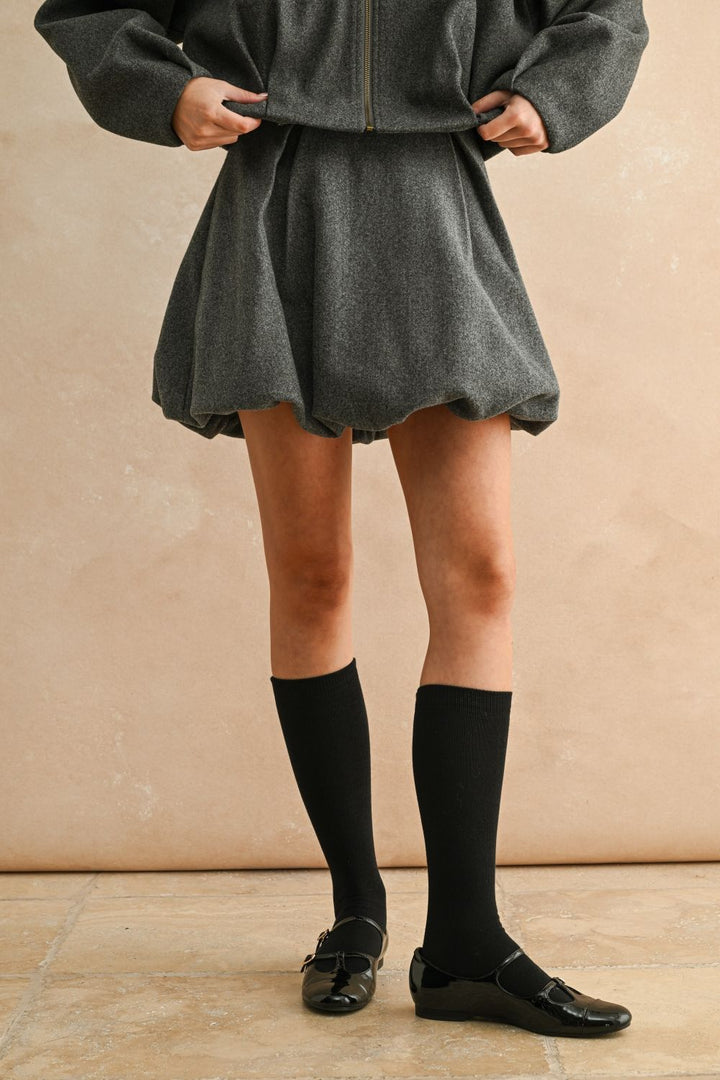 Hudson Pleated Balloon Skirt