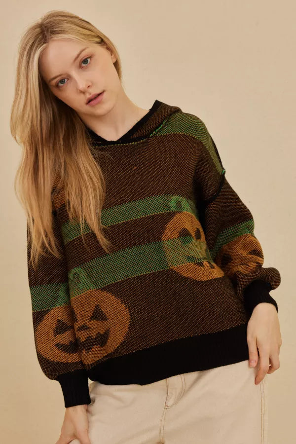 Trick or Treat Hooded Sweater, Final Sale