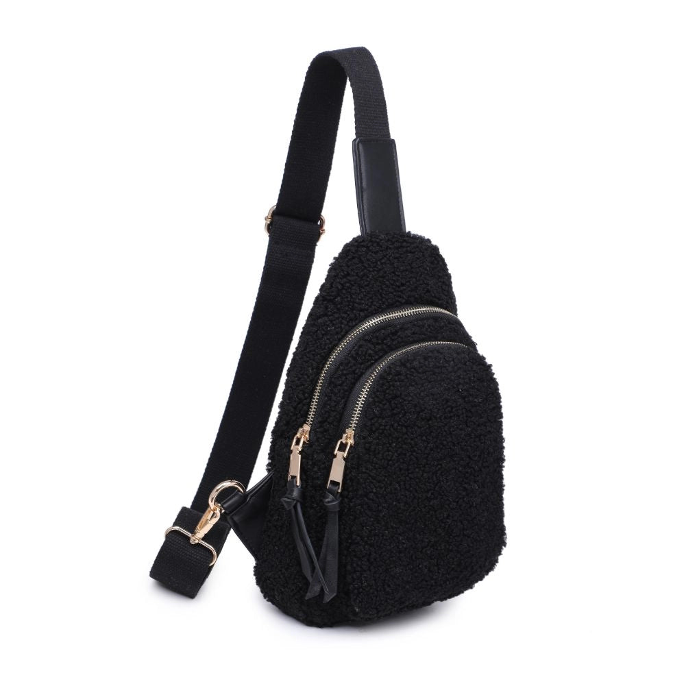 Kori Sherpa Sling Backpack, Black