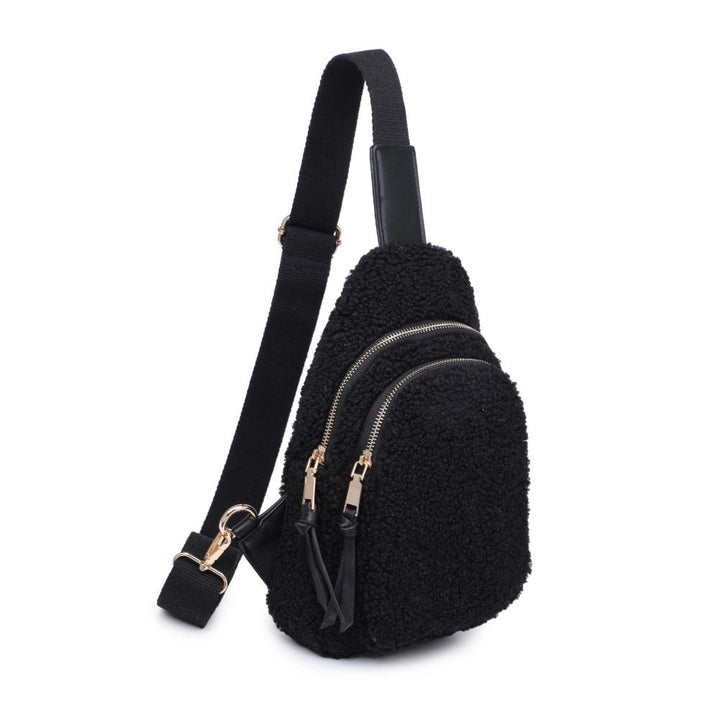 Kori Sherpa Sling Backpack, Black