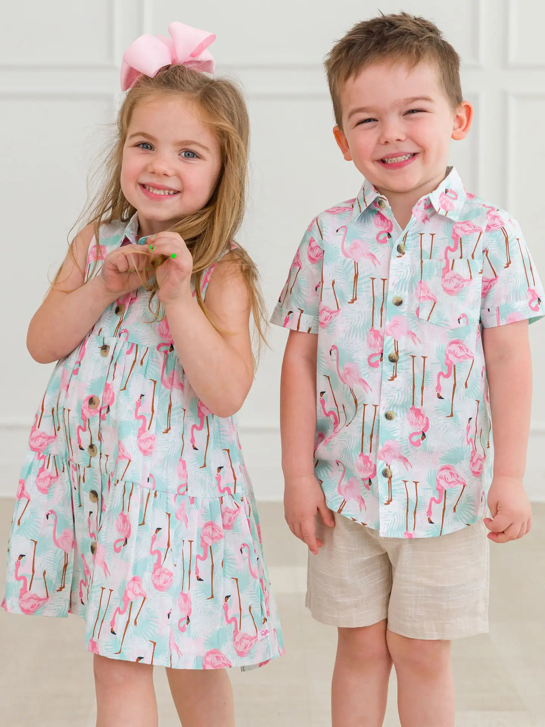 Flamingo Boys Button Down Shirt