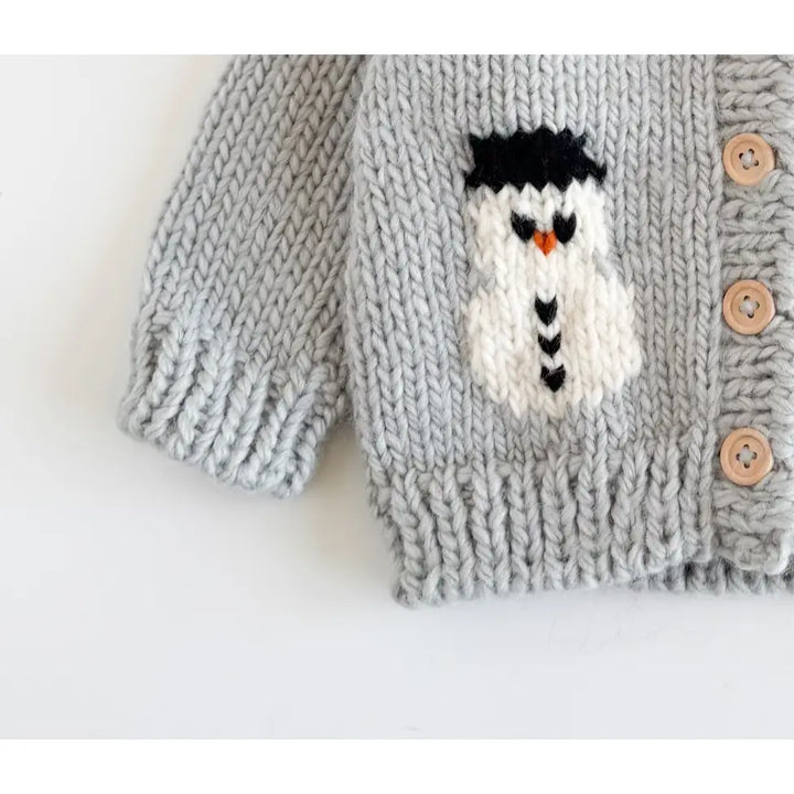 Snowman Baby Cardigan