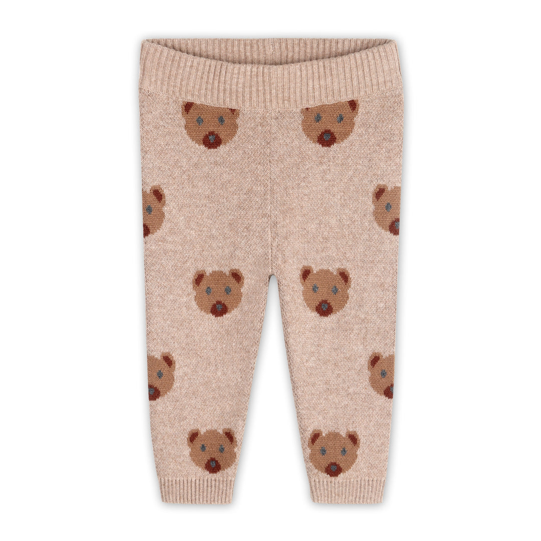 Fuzzy Bear Baby Sweater &amp; Pant Set