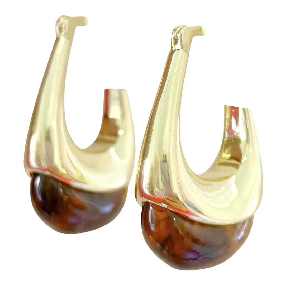 Stella Earring, Tortoise
