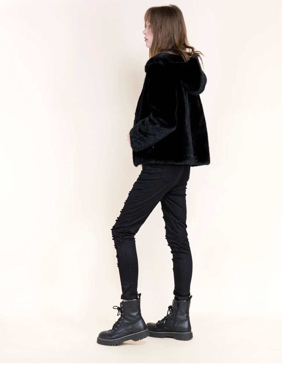 Black Diamond Reversible Moto Jacket for women