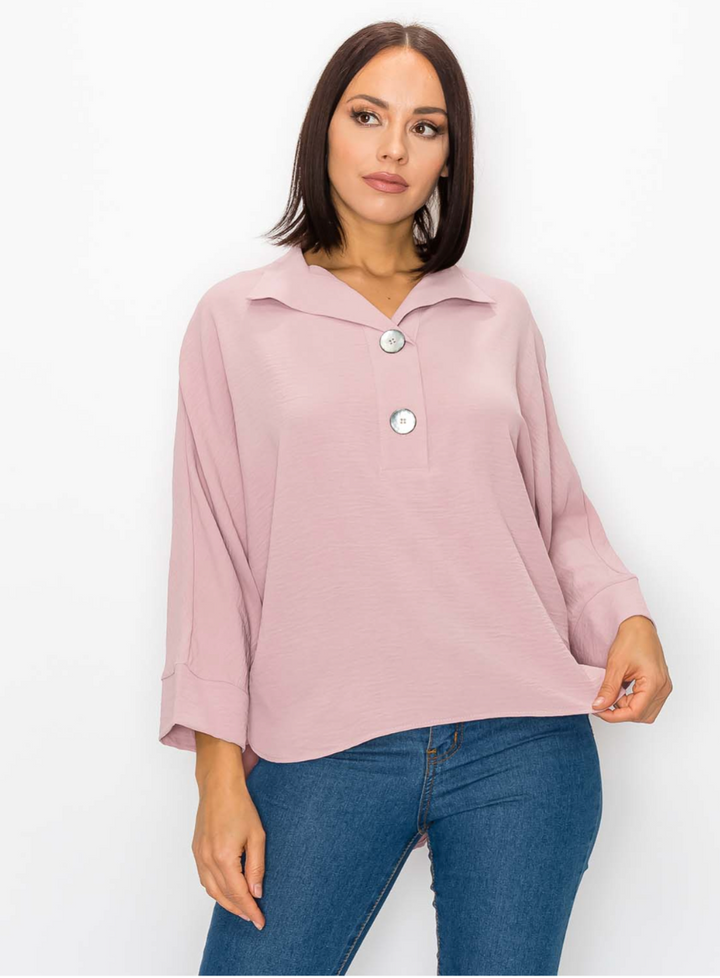 Easy Breezy Button Top