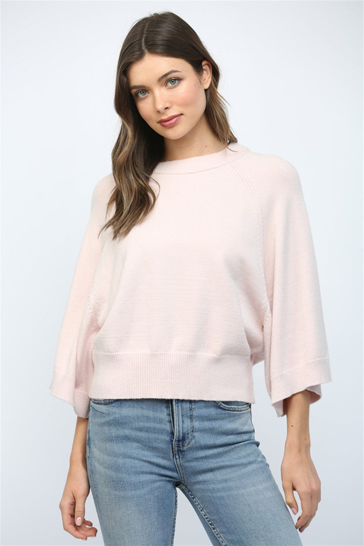 Carey Cream Wide Sleeve Sweater