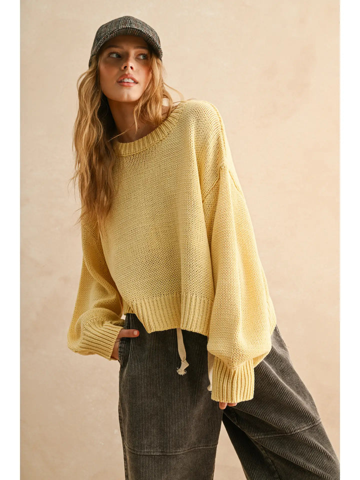 Hannah Balloon Sleeve Sweater
