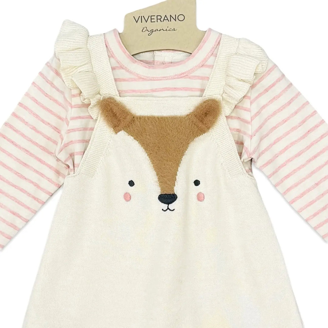 Furry Fox Baby Dress Set