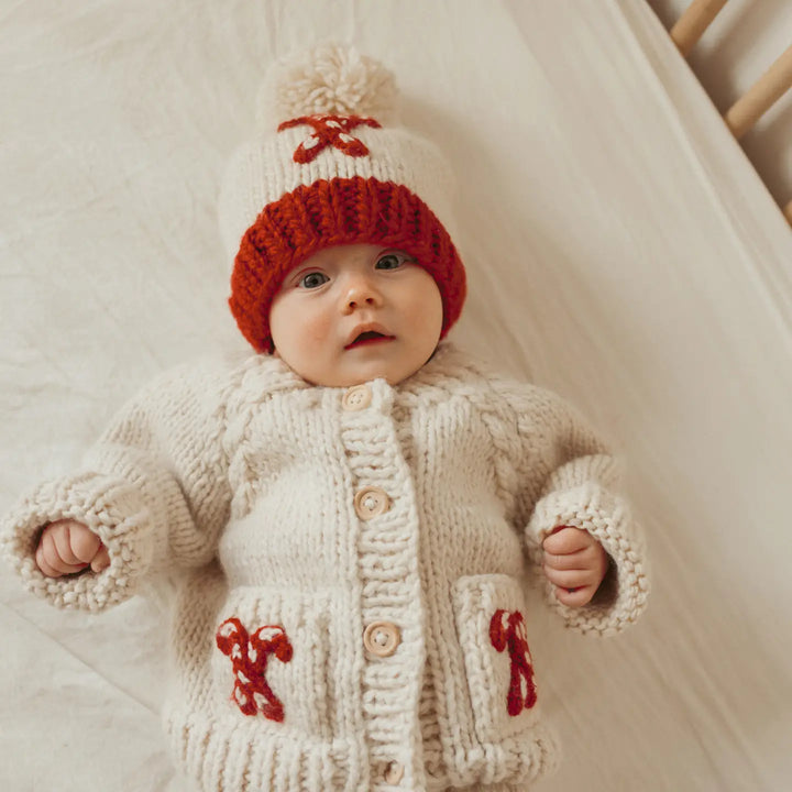 Candy Cane Baby Beanie Hat
