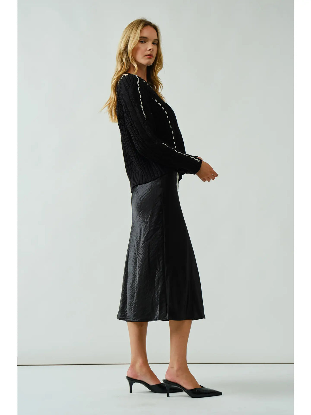 Demi Stitched Cable Sweater