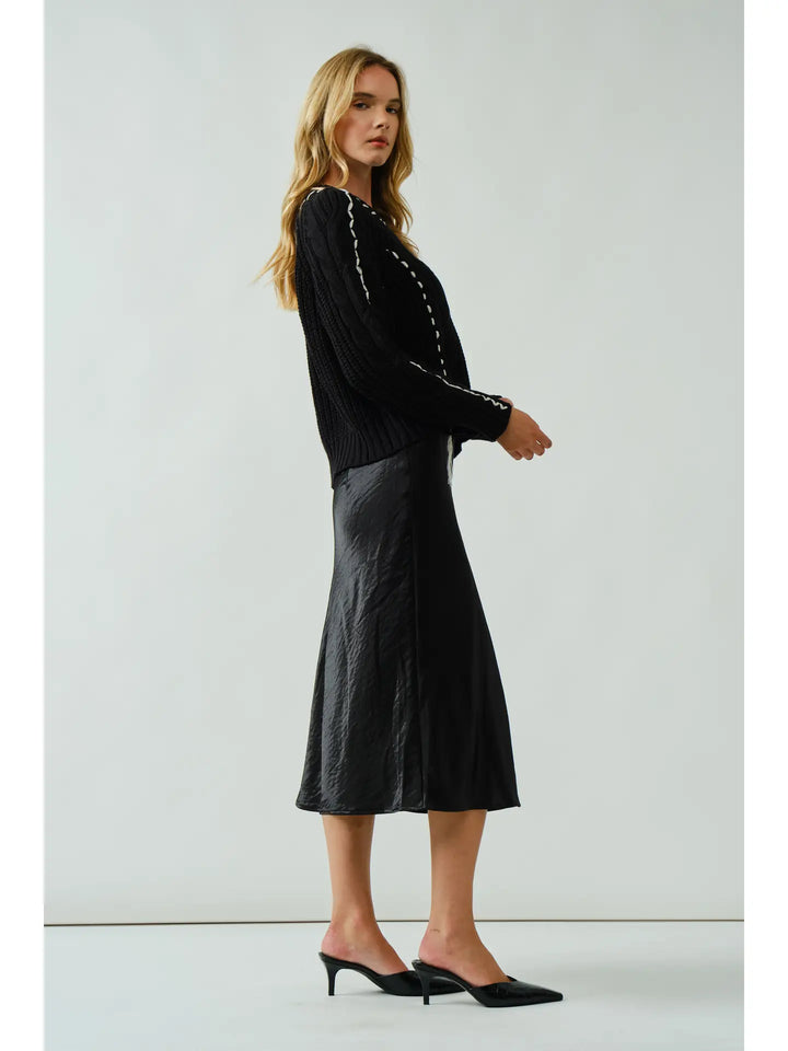 Demi Stitched Cable Sweater