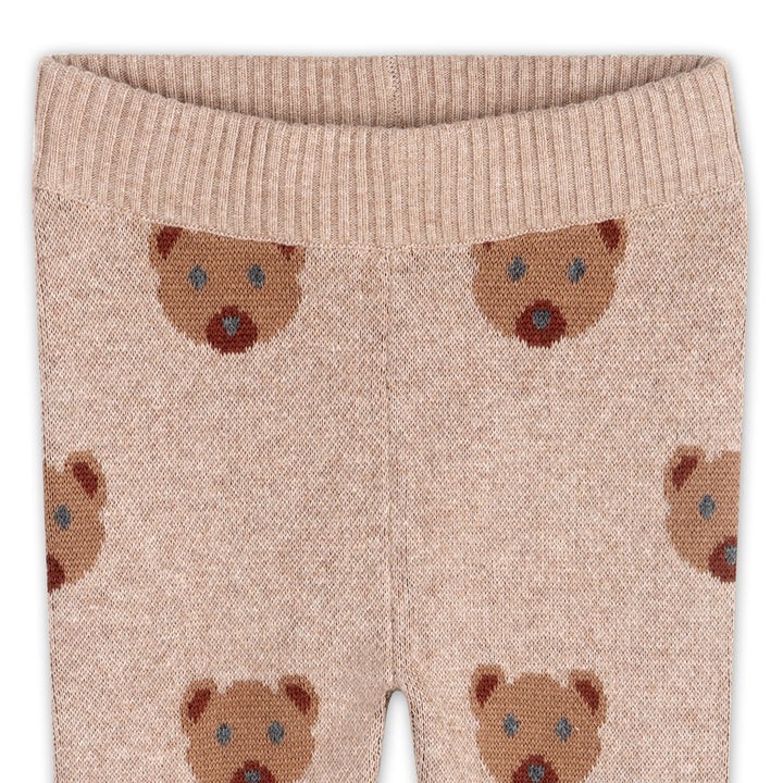 Fuzzy Bear Baby Sweater &amp; Pant Set