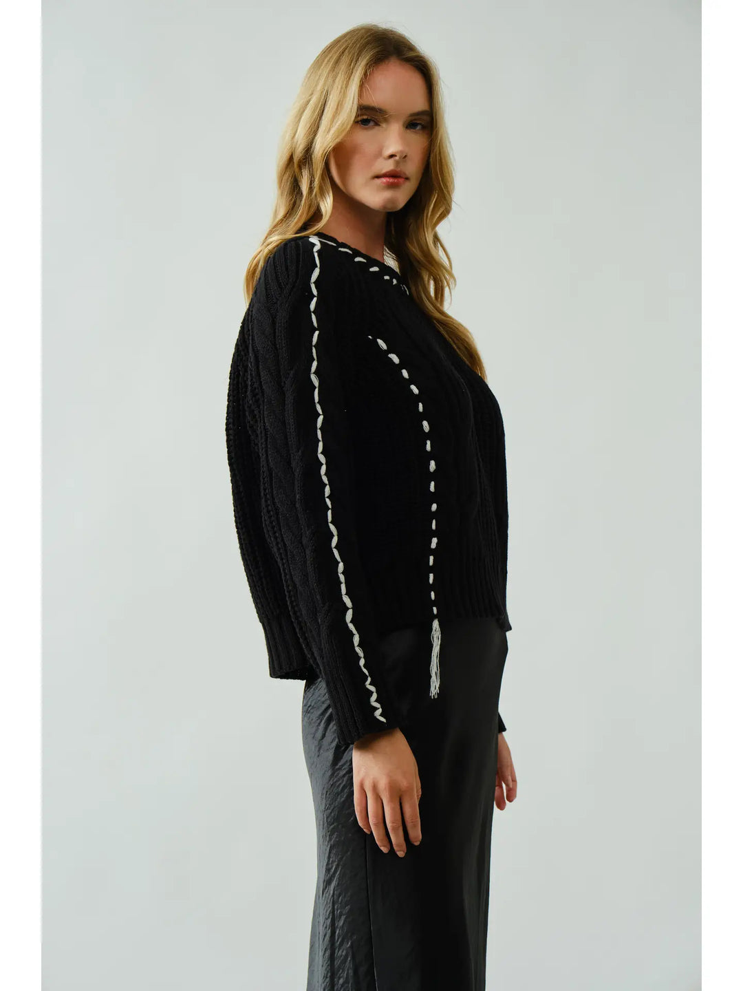 Demi Stitched Cable Sweater