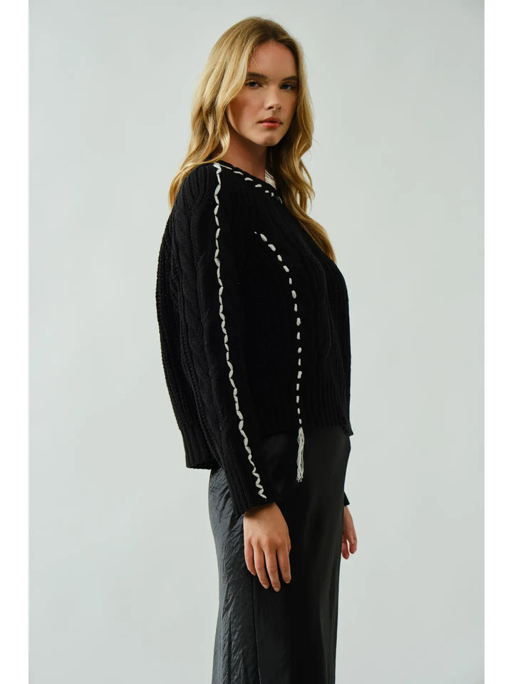 Demi Stitched Cable Sweater