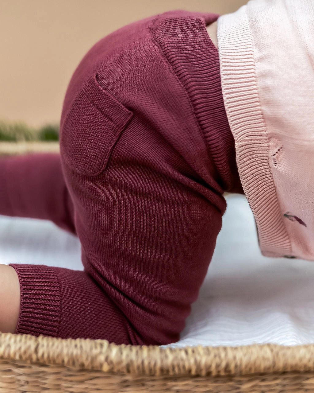 Sweater Knit Pocket Baby Pants