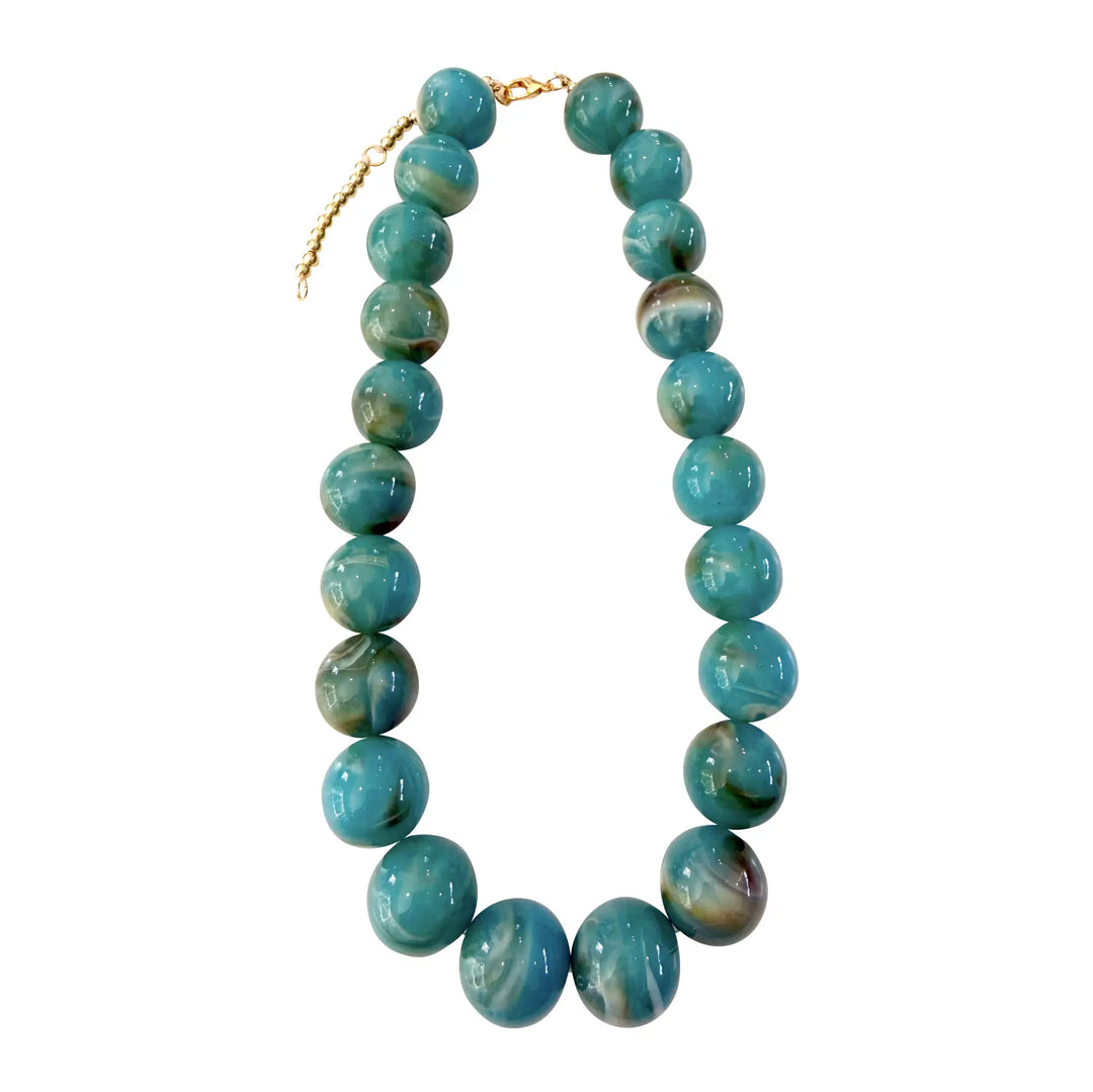 Cleo Chunky Necklace, Turquoise