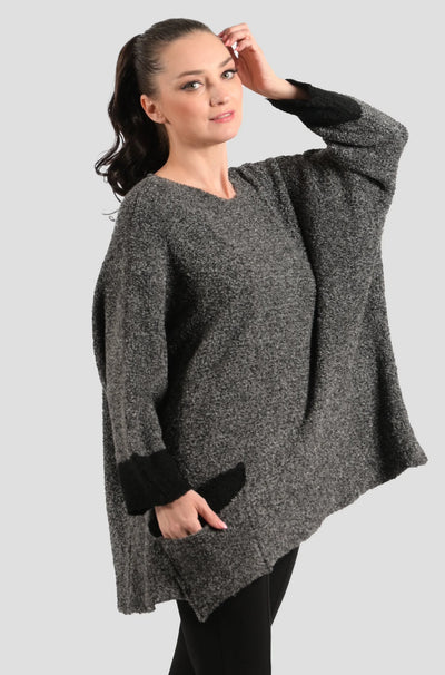 Free Fall Pocket Sweater, Charcoal