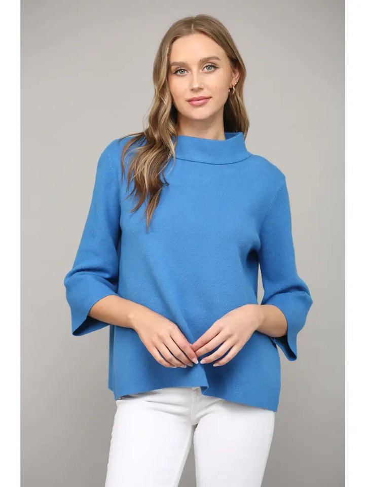 Signature Mock Neck Sweater