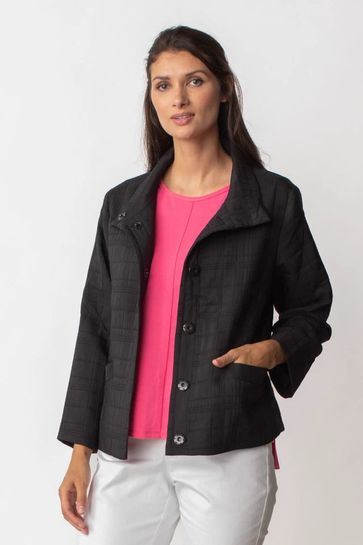 Sinclair Quilted Short Jacket, Black