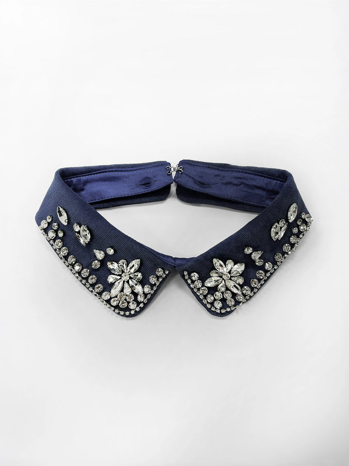 Opaline Jeweled Collar Sweater