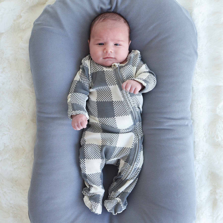 Big Check Waffle Footie