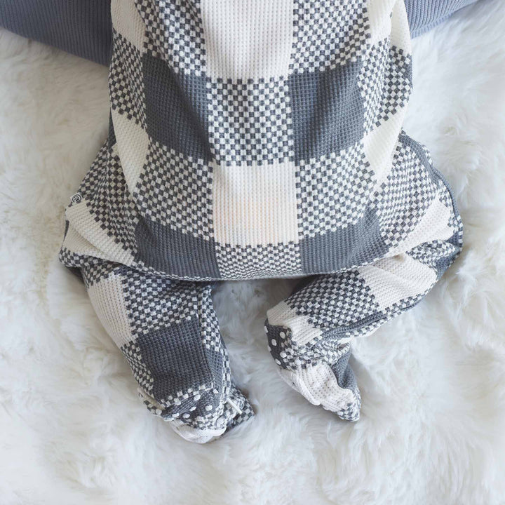 Big Check Waffle Footie
