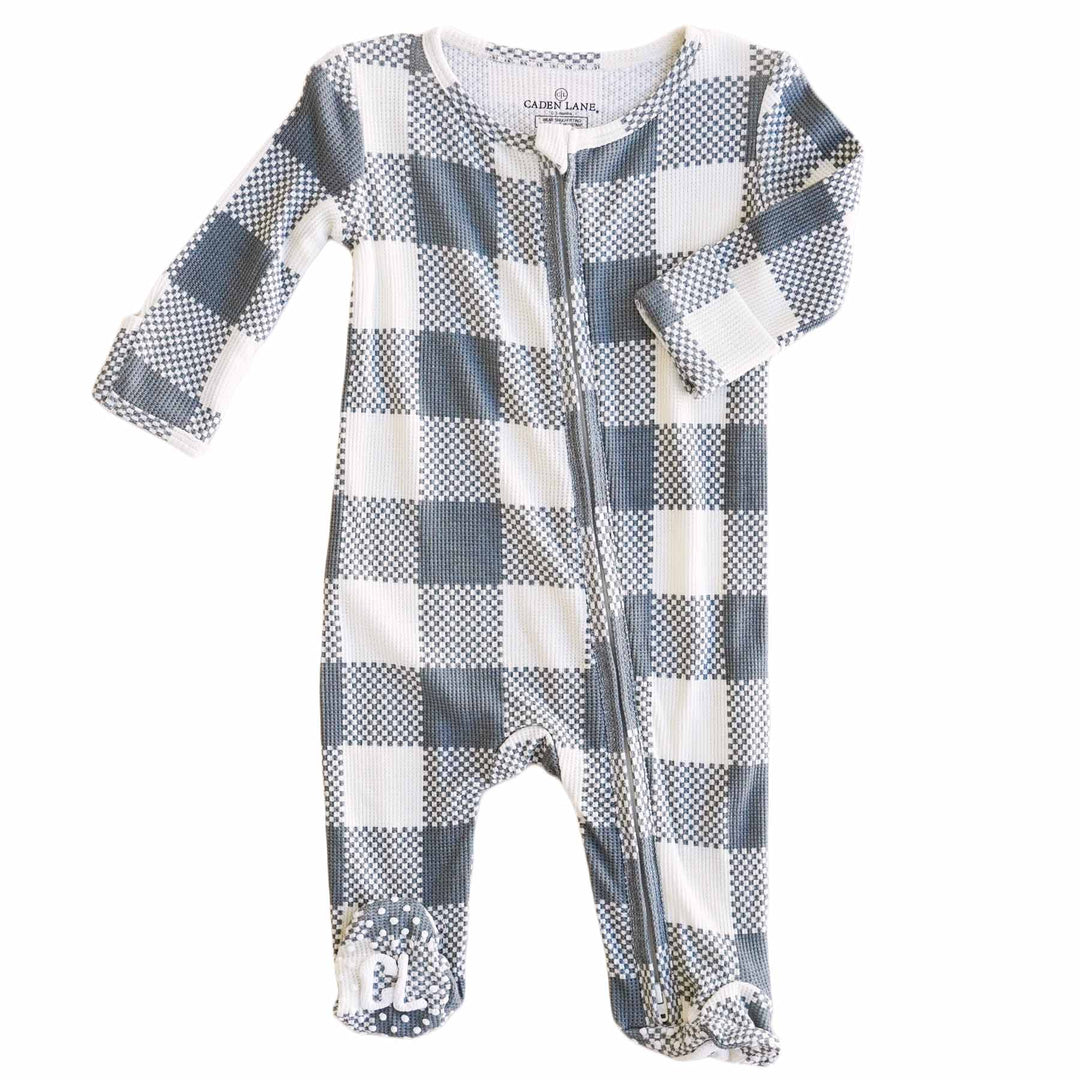 Big Check Waffle Footie