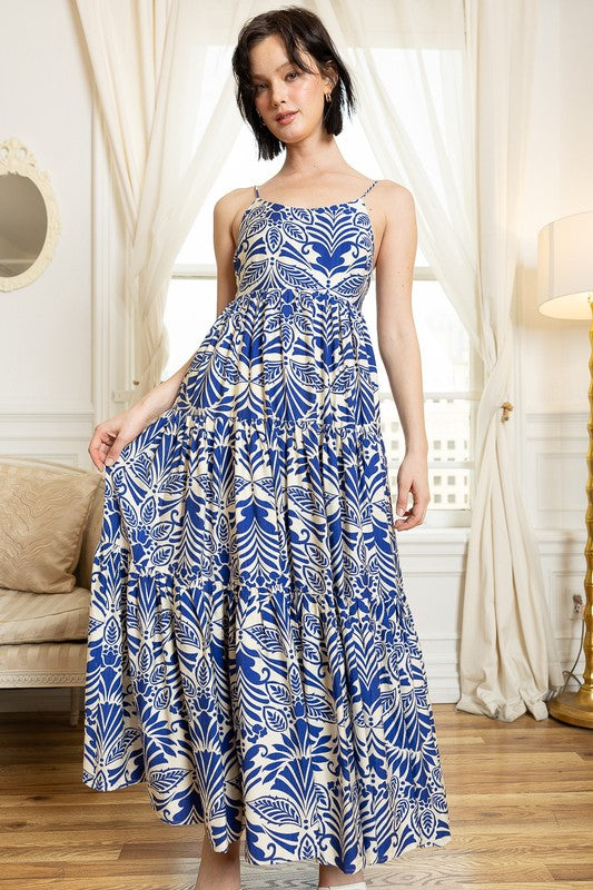 Azure Bloom Dress