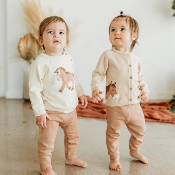 Sweater Knit Pocket Baby Pants